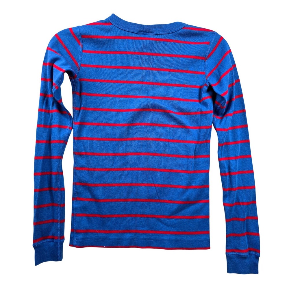 Hanna Andersson Pirate Skull Striped Long Sleeve Tee Kids 12 150 Organic Cotton - Picture 2 of 5